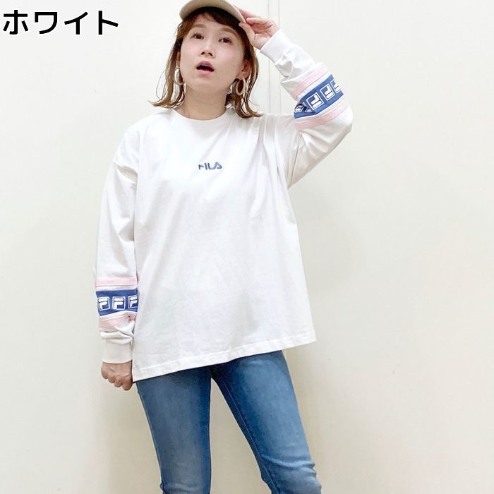 FILA 袖切り替えロンT　ウィメンズRight-on ライトオン FFL3591 FILA フィラのサムネイル