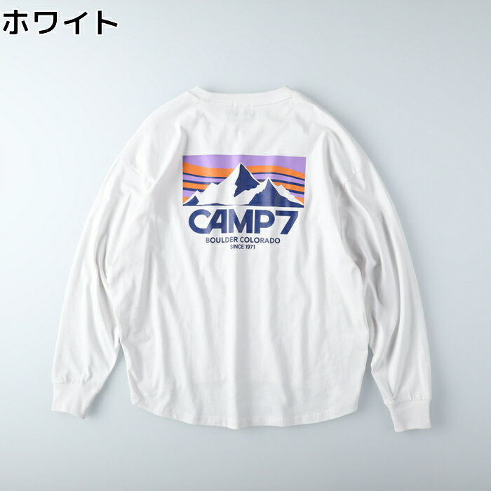 CAMP7 ロゴプリントロンT　キャンプ　プリント　ロンT　新作　スポーツミックス　オシャレ　トレンドRight-on ライトオン CP4202432001 CAMP7 キャンプ7のサムネイル