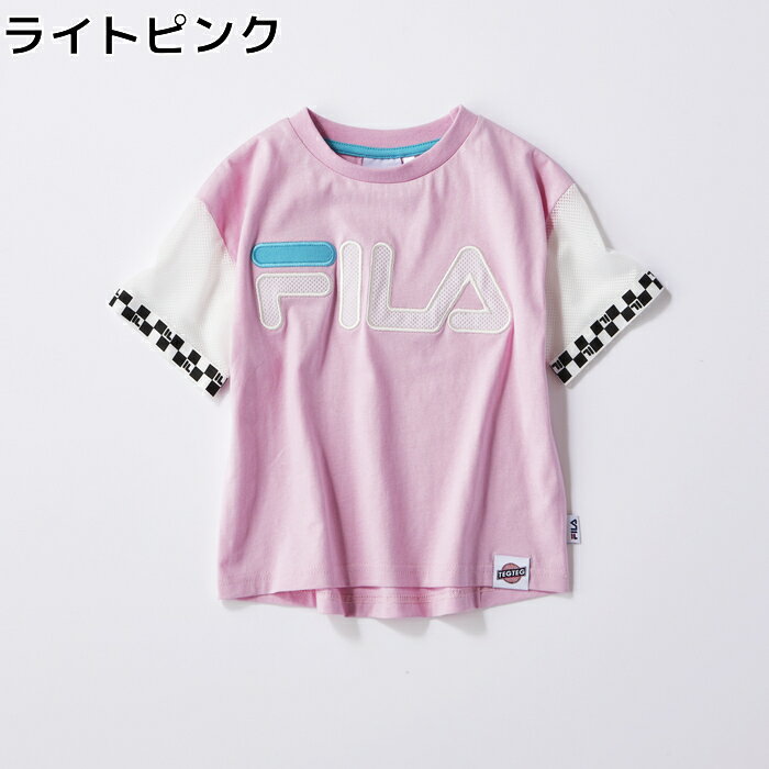 FILA 【FILA×TEGTEG cheered by Girls2】 袖切り替えTシャツ(ジュニアサイズ155cm) キッズRight-on,ライトオン,764506,FILA,フィラ