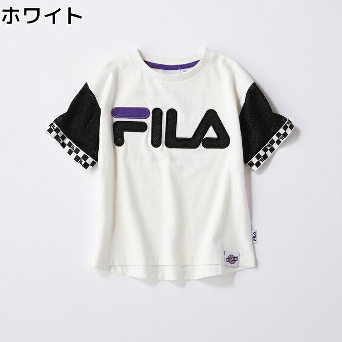 FILA 【FILA×TEGTEG cheered by Girls2】 袖切り替えTシャツ(ジュニアサイズ155cm) キッズRight-on,ライトオン,764506,FILA,フィラ