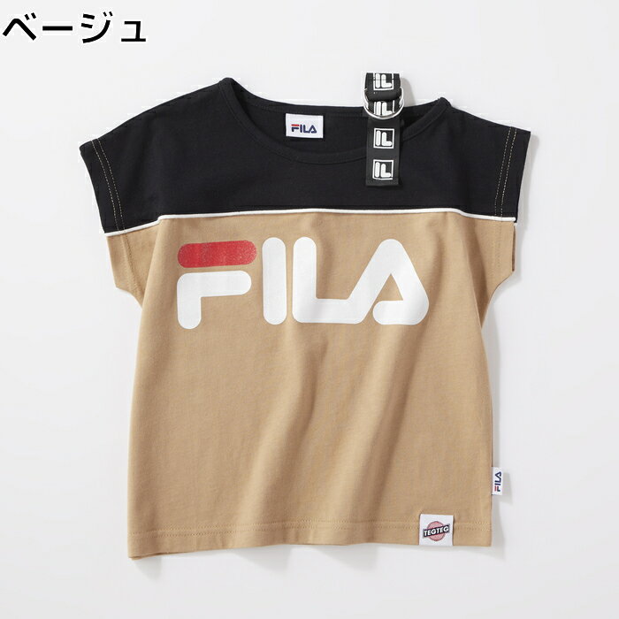 FILA 【FILA×TEGTEG cheered by Girls2】 肩テープTシャツ キッズRight-on,ライトオン,764502,FILA,フィラ