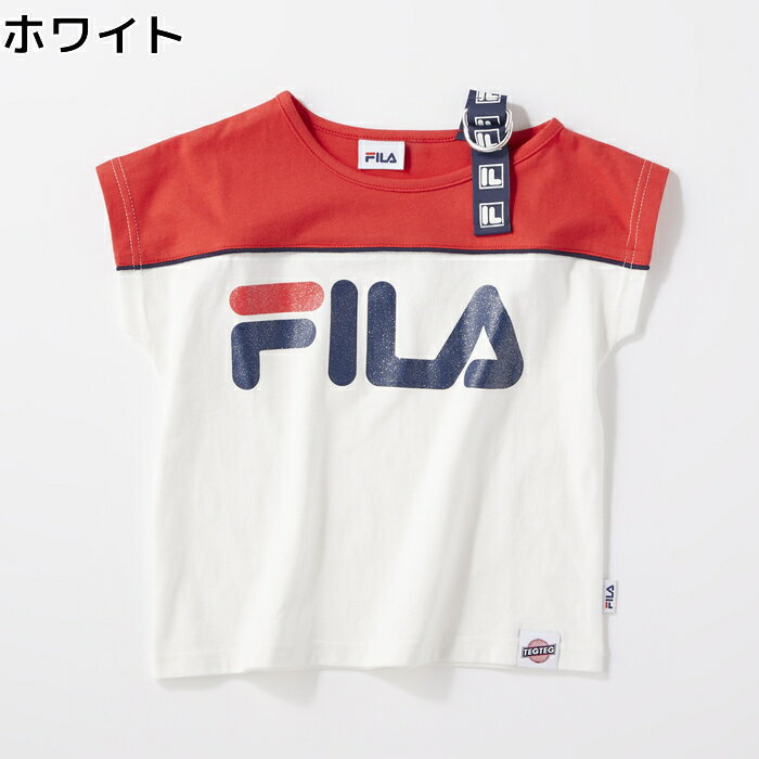 FILA 【FILA×TEGTEG cheered by Girls2】 肩テープTシャツ キッズRight-on,ライトオン,764502,FILA,フィラ