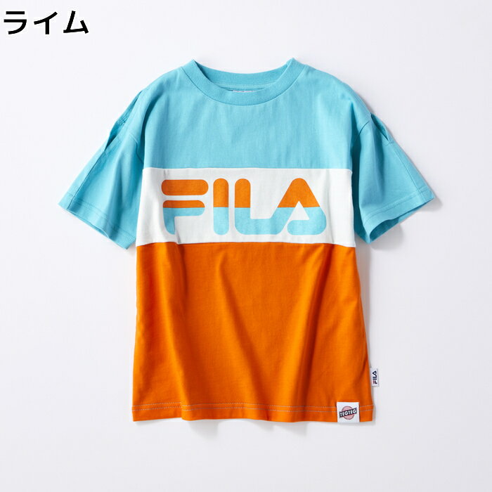FILA 【FILA×TEGTEG cheered by Girls2】 三段切り替えTシャツ(ジュニアサイズ155cm) キッズRight-on ライトオン 764508 FILA フィラのサムネイル