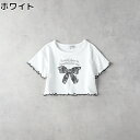 VIVIAN BLUE リボンレース風プリントTシャツRight-on ライトオン VI46032012 VIVIAN BLUE ヴィヴィアンブルー