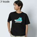 CONVERSE 【CONVERSE】シューズ刺繍TシャツRight-on ライトオン CR2641 CONVERSE コンバース