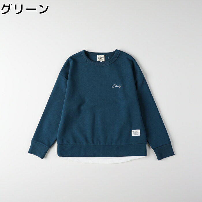 Refurbish フェイクレイヤードスウェットプルオーバーRight-on ライトオン RF25203200016 Refurbish リ..