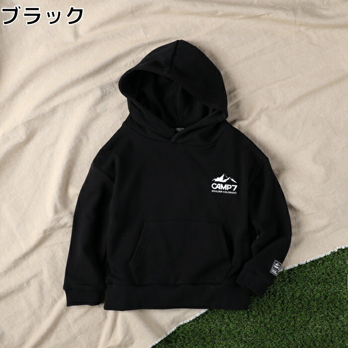 ≪スペシャルプライス≫ CAMP7 ロゴパーカー キッズ スウェット パーカー トレーナー 長袖 春 秋 冬 男の子 女の子 子供 子ども 人気 アウトドアRight-on ライトオン CP44032007 CAMP7 キャンプ7のサムネイル