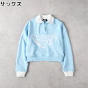 ≪スペシャルプライス≫ LOVE BOAT 衿付き クロップドスウェット キッズ 子ども 女の子 ロゴ カジュアル Right-on ライトオン LB-MTR08