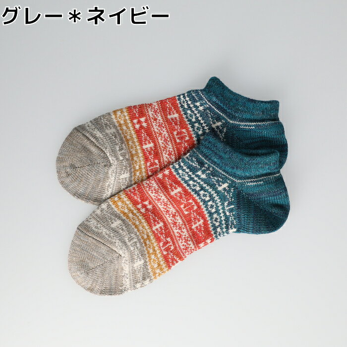 BASIC SOCKS グラデーションネイティブ柄ソックスRight-on ライトオン BS434111002 BASIC SOCKS ベーシックソックス