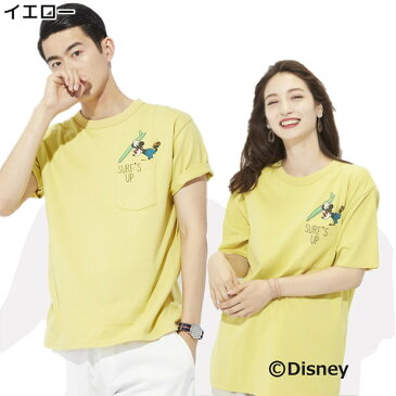 DISNEY サーフポケットプリントTシャツ(ミッキー) メンズRight-on,ライトオン,DN-4014004,ディズニー,DISNEY,