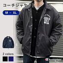 ≪スペシャルプライス≫ Champion コーチジャケット アウター 羽織り メンズ ベーシック 暖かい ロゴ ボア ボタン ポリエステル 秋冬 チャンピオン Right-on ライトオン C8-A611R