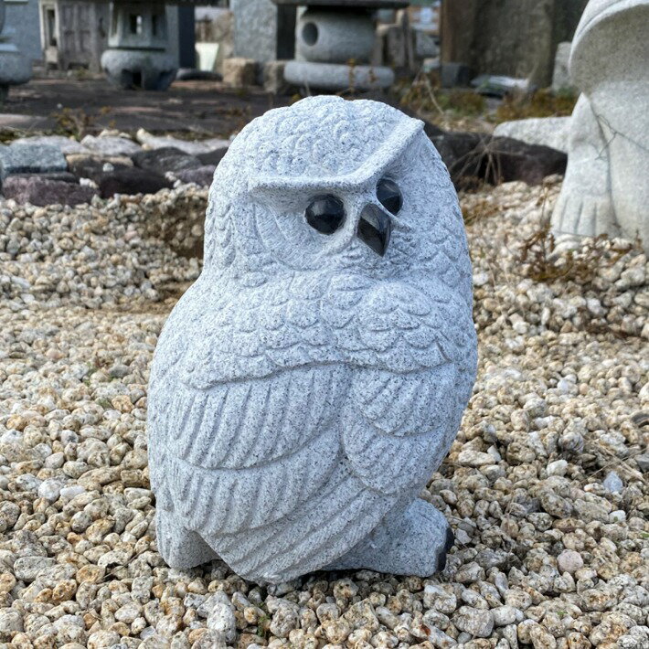 以上節約 綺麗な白フクロウ 送料無料 ふくろう 白御影石リアル フクロウ 梟 みみずく ミミズク 置物 置き物 御影石 玄関 エントランス 庭 ガーデニング ガーデン オブジェ インテリア オーナメント 屋外 室内 縁起物 風水 かわいい おしゃれ Edc Com Pe