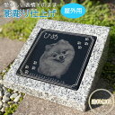 ペットのお墓 ガーデンタイプ 写真入り 影彫り加工 御影石 墓石 犬 猫 うさぎ 小動物 小鳥 ペット墓 手元供養 お墓 ペット供養 石 庭 骨壷 かわいい シ...