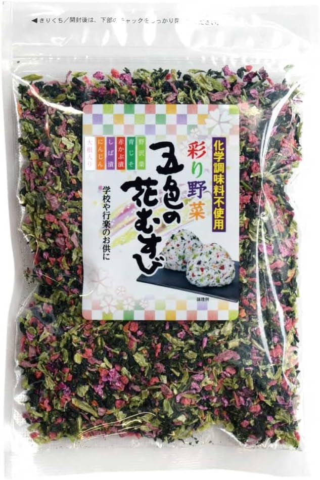 在庫限りー トーノー 五色の花むすび 混ぜ込みごはんの素 化学調味料無添加 200g