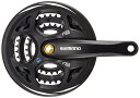 【マラソン限定！エントリー全品P10倍！最大39倍 】シマノ(SHIMANO) フロントチェーンホイール(MTB) FC-M311-L ブラック 48×38×28T 175mm 8S/7S チェーン