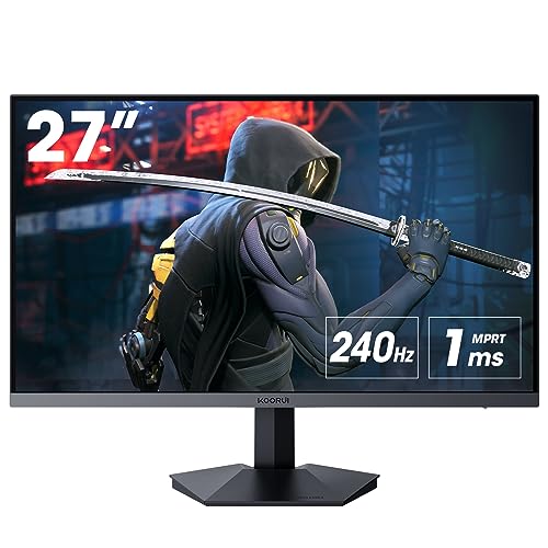 KOORUI ゲーミングモニター 27インチ 240Hz VA ディスプレイ フルHD ゲーム モニター HDMI