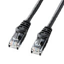 TTvC CAT6LANP[u (3m) UTP 1Gbps/250MHz RJ45 c܂h~ ubN LA-Y6-03BK