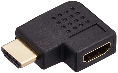 エレコム HDMI延長コネクタ L字  HDMI (メス) - HDMI (オス) ブラック AD-HDAAB04BK