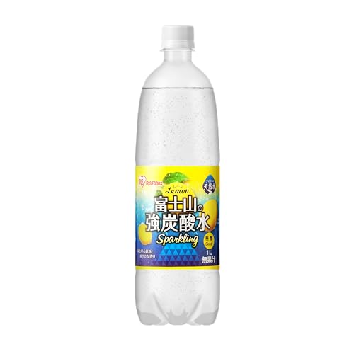 アイリスオーヤマ 炭酸水 レモン 富士山の強炭酸水 1000ml ×15本