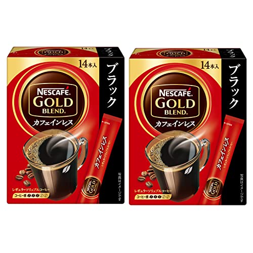 ネスカフェ ゴールドブレンド カフェインレス　コーヒー スティック ネスカフェ ゴールドブレンド カフェインレス（14P ×2箱）【お休み前のリラックスタイム】【デカフェ