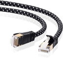 TTvC CAT7׌abVLANP[u (10m) 10Gbps/600MHz RJ45 c܂h~ ubN&zCg KB-T