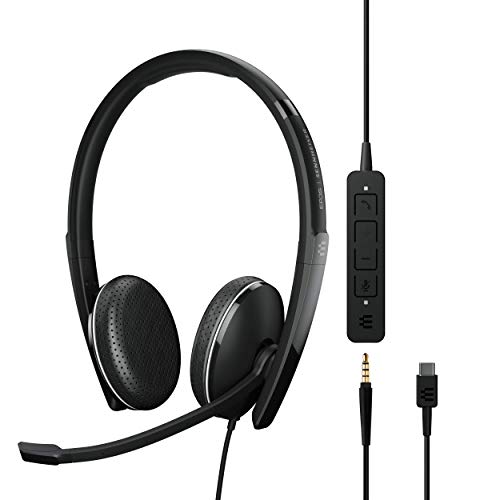 EPOS SENNHEISER ADAPT 165 USB-C II (1000920) - 有線両耳ヘッドセット - 3.5mmジャックと