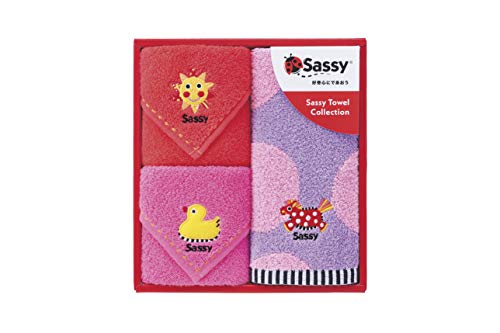 Sassy(サッシー) サッシー・ギフトタオルセット S ピンク 3枚入り GFSA7121 3枚