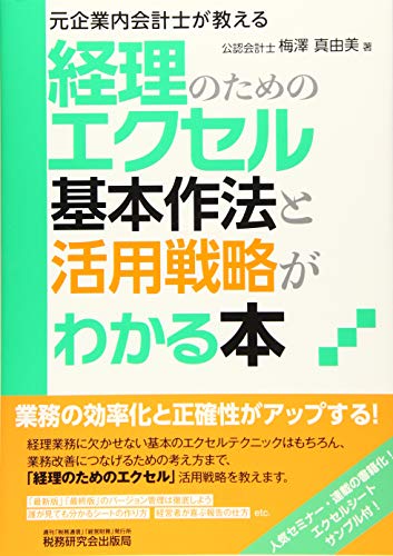 元企業内会計士が教えるー経理のためのエクセル基本作法と活用戦略がわかる本