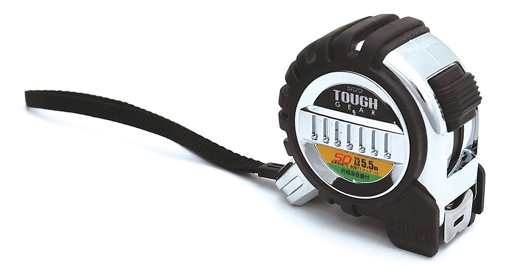 シンワ測定(Shinwa Sokutei) コンベックス タフギアSD 25mm 5.5m 尺相当目盛 80875