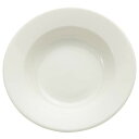 NARUMI(ナルミ) カレー皿 パスタ皿 パティア(PATIA) 23cm ホワイト シンプル リム スープ 電子レンジ温め 食洗機対応 日本