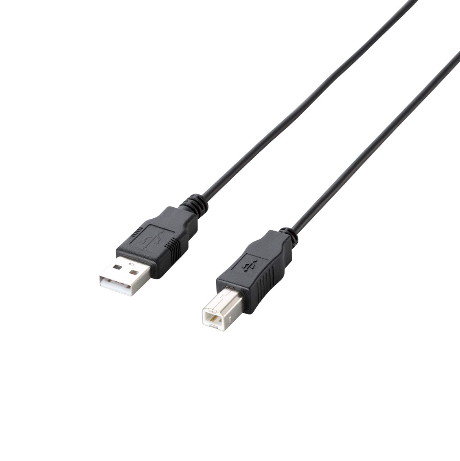乐天商城 - エレコム RoHS指令準拠&環境配慮パッケージ エコUSBケーブル USB2.0 A-Bタイプ 3m ブラック U2C-JB30BK