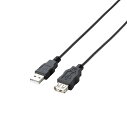 エレコム RoHS指令準拠&環境配慮パッケージ エコUSB延長ケーブル USB2.0 Aオス-Aメスタイプ 1m ブラック U2C-JE10BK(2)