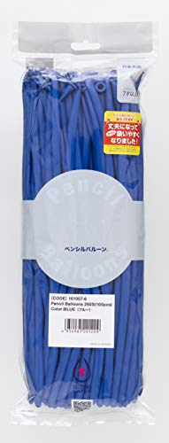Rakuten - 鈴木ラテックス ペンシルバルーン 単色100本 ブルー