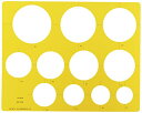Uchida drawing instrument ウチダ製図器(Uchidaseizuki) テンプレート No.106 円定規 1-843-