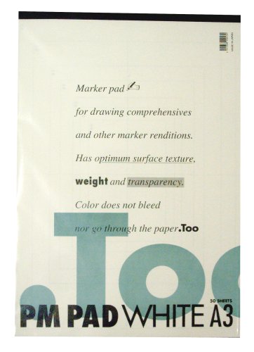 Rakuten - コピック(COPIC) トゥー(Too) PMパッド A3 30.96x44.78x0.64cm ホワイト ?PMPADA3