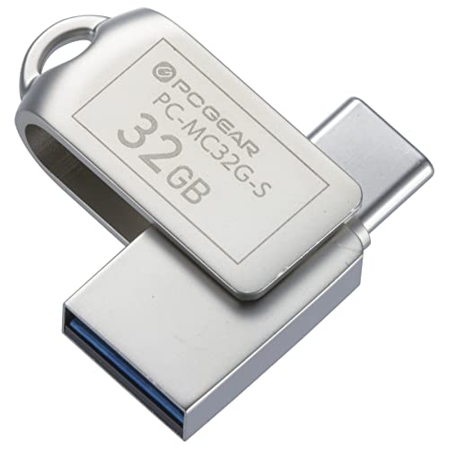 オーム 電機 PCGEAR_USBメモリー 32GB TypeC&TypeA対応 PC-MC32G-S 01-0063 OHM オーム 電機 PCGEAR_USBメモリー 32GB TypeC&TypeA対応 PC-MC32G-S 01-0063 OHM