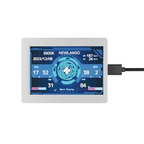 エアリア モニタリング モニター THE STAND PC 3.5インチ CPU GPU RAM SSD USB 接続 TypeA 9ピン ホワ