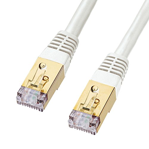 サンワサプライ CAT7LANケーブル (10m) 10Gbps/600MHz RJ45 ホワイト KB-T7-10WN サンワサプライ CAT7LANケーブル (10m) 10Gbps/600MHz RJ45 ホワイト KB-T7-10WN