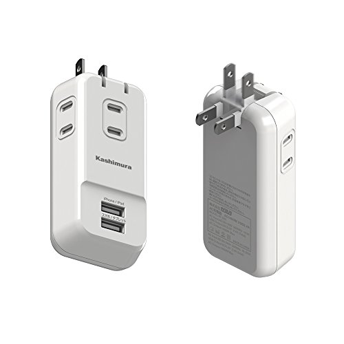 樂天商城 - カシムラ 国内・海外両用電源タップ AC3P USB2P 3.4A WH 折りたたみ NWM-9