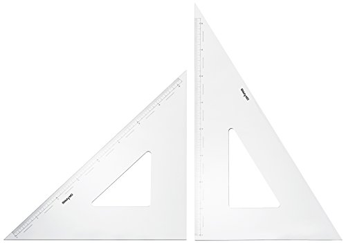 ドラパス 三角定規 目盛付 3mm厚 45cm 13136