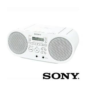 CDラジオ 小型 高音質 コンパクト ワイドFM対応 ホワイト ZS-S40 W SONY ソニー