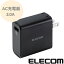 ACŴ USBݡ QC3.0 MPA-ACUQ01BK ֥å ޡȥե ֥å ® Quick Charge (TM) 3.0 android iPhone 쥳 ELECOM