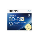 ビデオ用ブルーレイディスク 1回録画用 5枚パック BD-R DL 50GB 2層 4倍速 5BNR2VJPS4 blu-rayディスク blu-ray sony ディスク 5bnr2vjps4 SONY ソニー