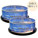 RiTEK 1回録画用 BD-R DL 40枚 (20枚スピンドルケース×2個) 片面2層 ブルーレイディスク 50GB 4K BS CS 地デジ 録画用 キズ...
