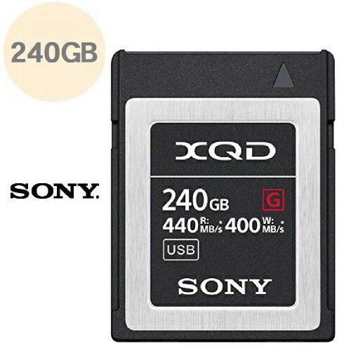 XQDメモリーカード 240GB Gシリーズ QD-G240F デジタル一眼カメラ 高速連写 4K 4K動画 大容量 XQDカード 高速書き込み 高速読み出し 堅牢性 高耐久 SONY ソニー