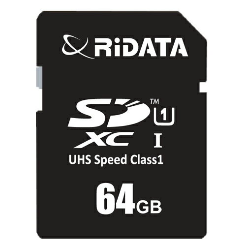 SDXCカード 高速データ転送 SDXCメモリカード 64GB Class10(SD) class1(UHS) UHS-I対応 Full HD対応 RiDATA 【メール便OK(ポスト投函)】 SDXCカード 高速データ転送 SDXCメモリカード 64GB Class10(SD) class1(UHS) UHS-I対応 Full HD対応 RiDATA 【メール便OK(ポスト投函)】