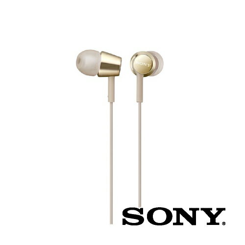 イヤホン インナーイヤーレシーバー 密閉型 ゴールド MDR-EX155NQ イヤホン 有線 sony mdr-ex155 SONY イヤフォン 高音質 音漏れ 低減 ソニー