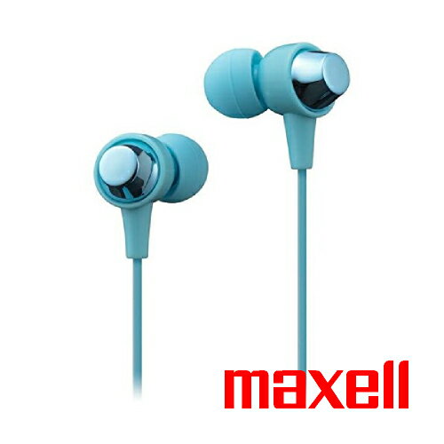 カナル型ヘッドホン ライトブルー MXH‐C110LB maxell