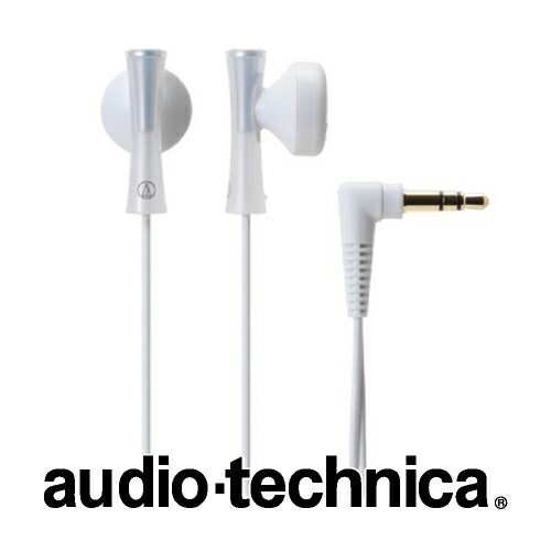 イヤホン インナーイヤーヘッドホン ホワイト 軽量 小さめ クリアな高音質 ATH-J100-WH audio-technica オーディオテクニカ