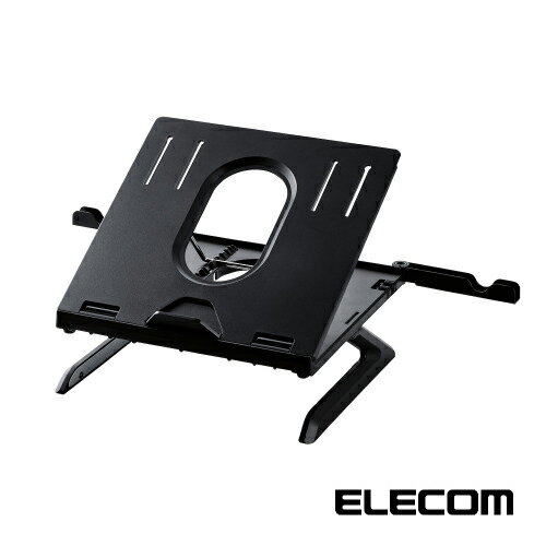 折りたたみノートPCスタンド（8段階・脚付） ブラック PCA-LTSH8BK ノートパソコン スタンド 折りたた..